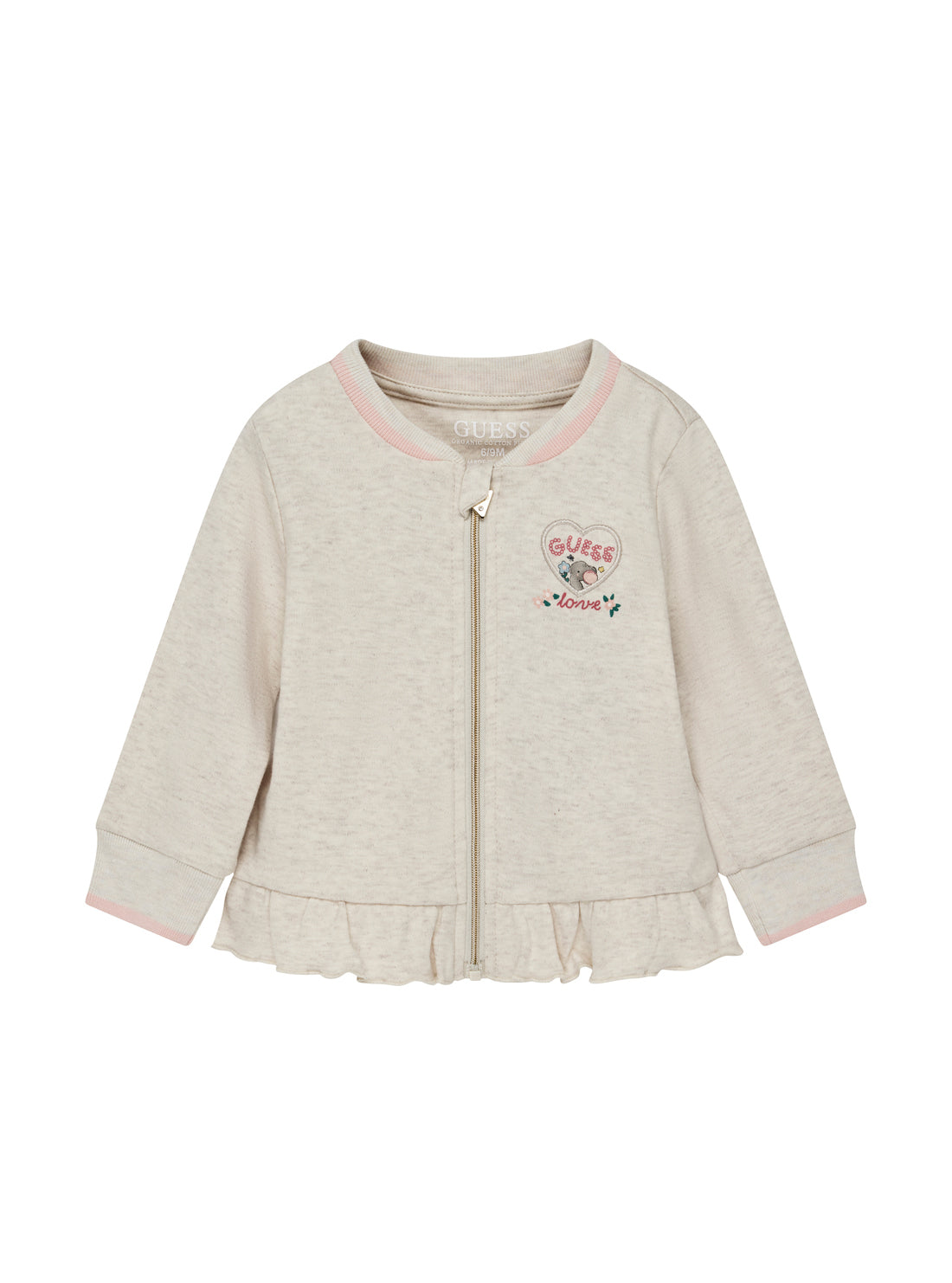 GUESS Kids Pink Multi 3-Piece Cotton Set (0-12m) S5YG05K6YW4 Front View