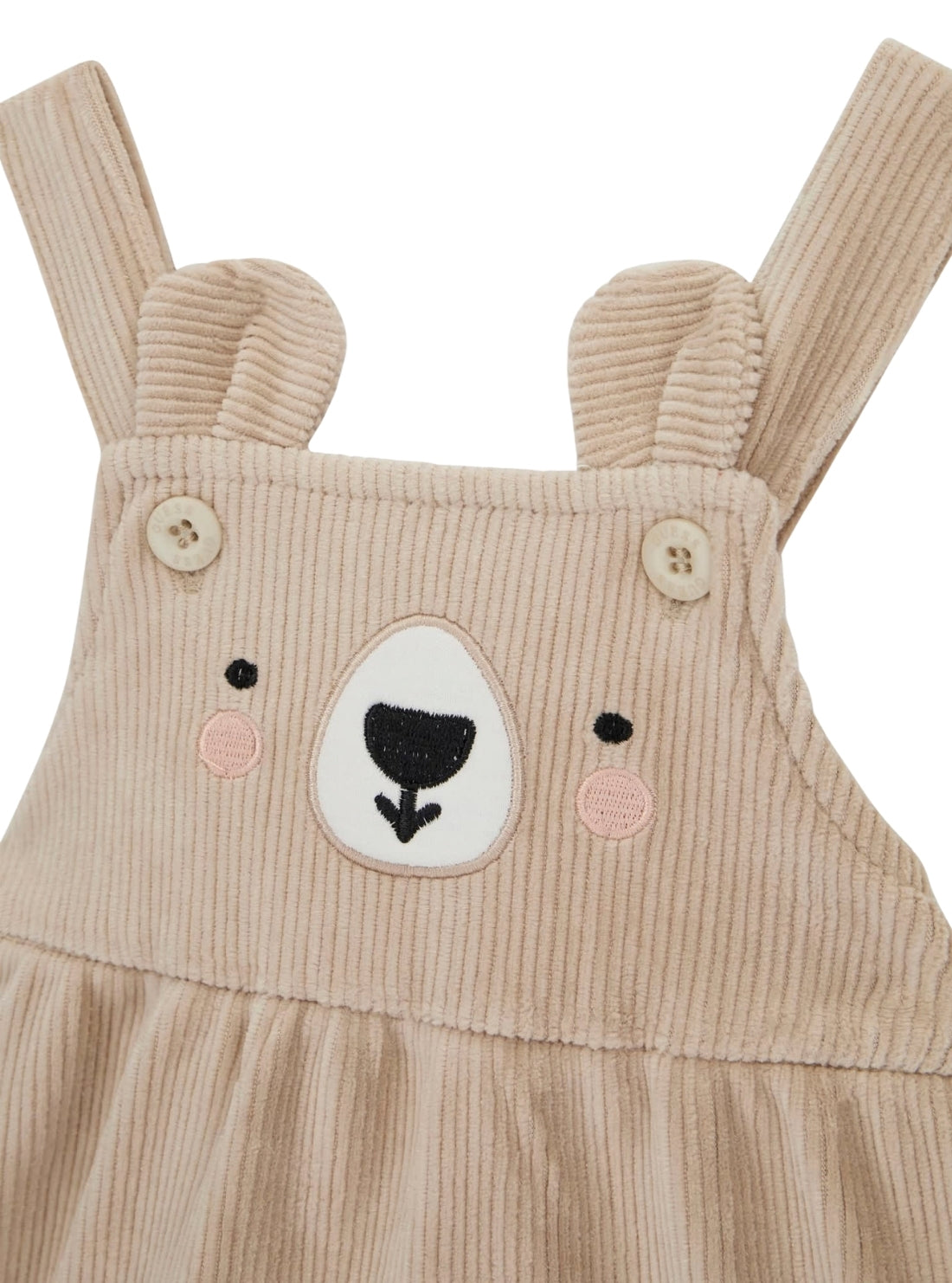 GUESS Kids Beige Bear Skirtall and Bodysuit Set (0-9m) S6BG11K6801  Detail View