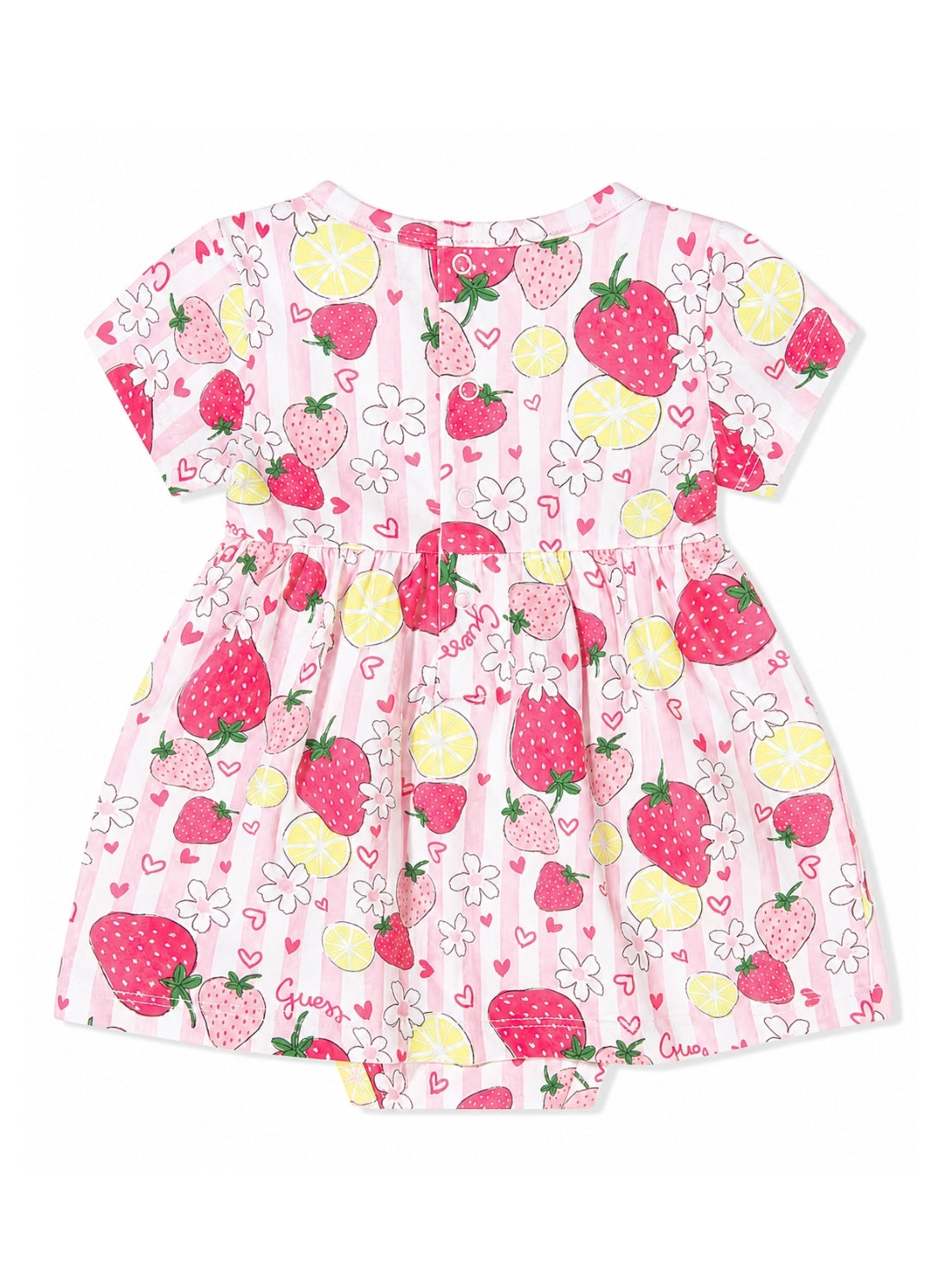 GUESS Kids Strawberry Lime Print Dress Bodysuit S6GG02K6YW4 Back View