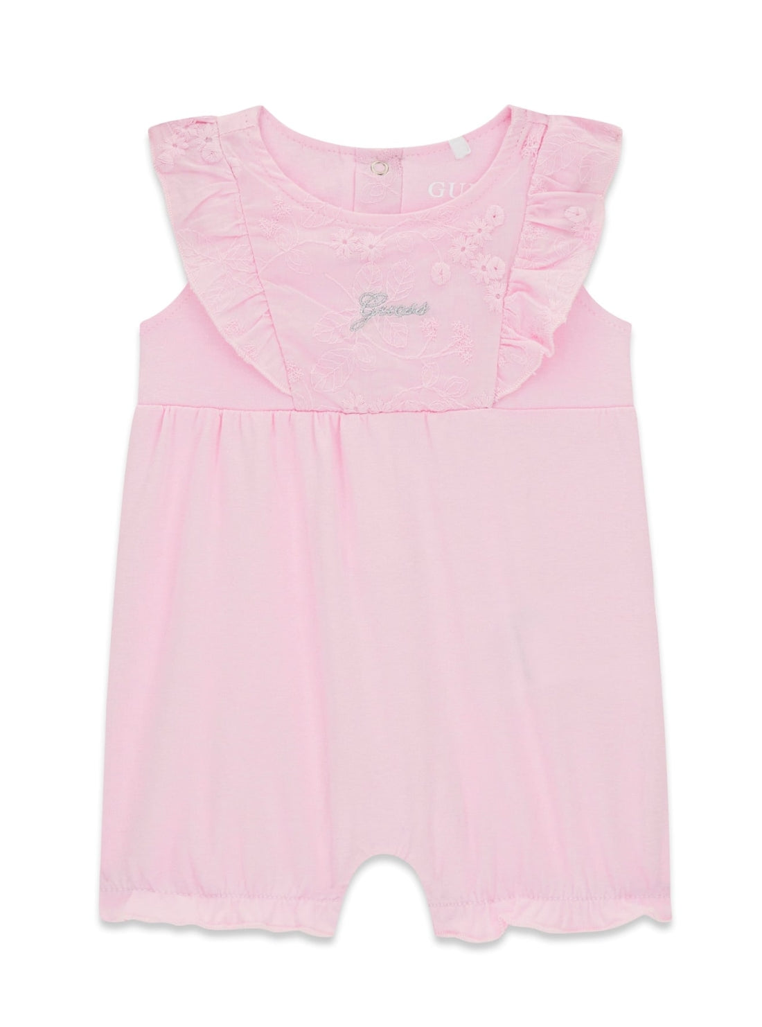 GUESS Kids Pink Taffy Rose Romper (0-9m) S6GG09WH710 Front View