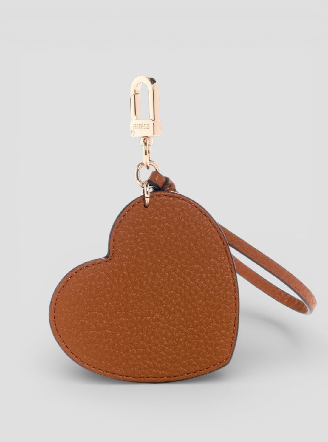 GUESS Accessories Brown Heart Keychain S7460106 Back View