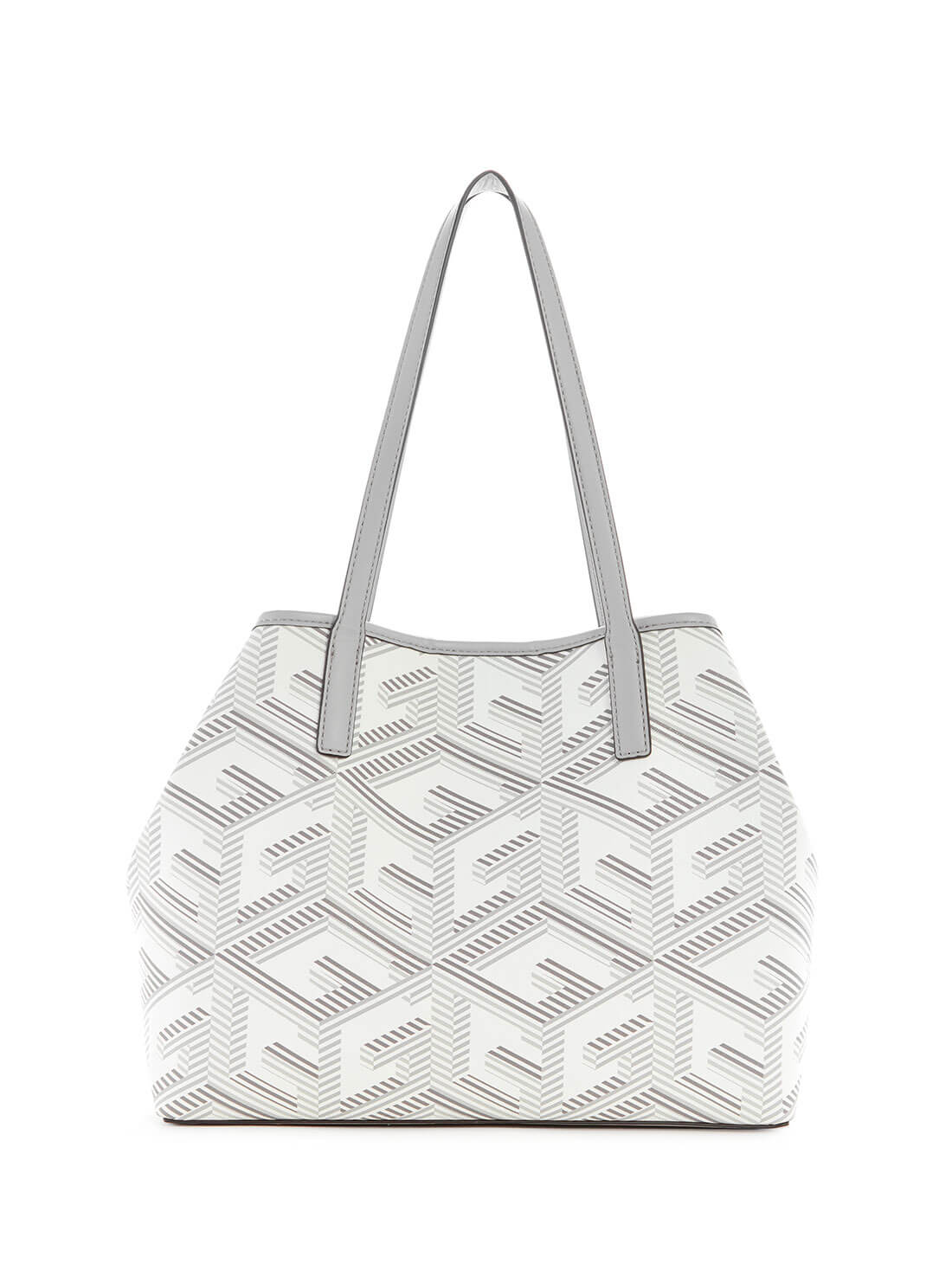 Grey Logo Vikky Tote Bag | GUESS Women's Handbags | back view