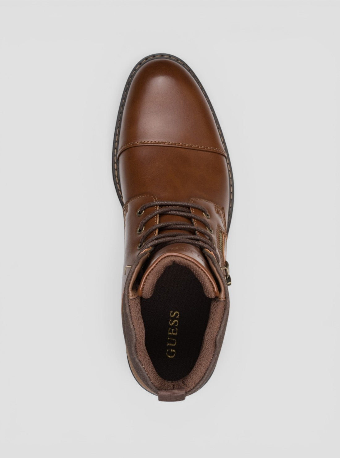 GUESS Footwear Brown Samel Boots SAMEL Top View