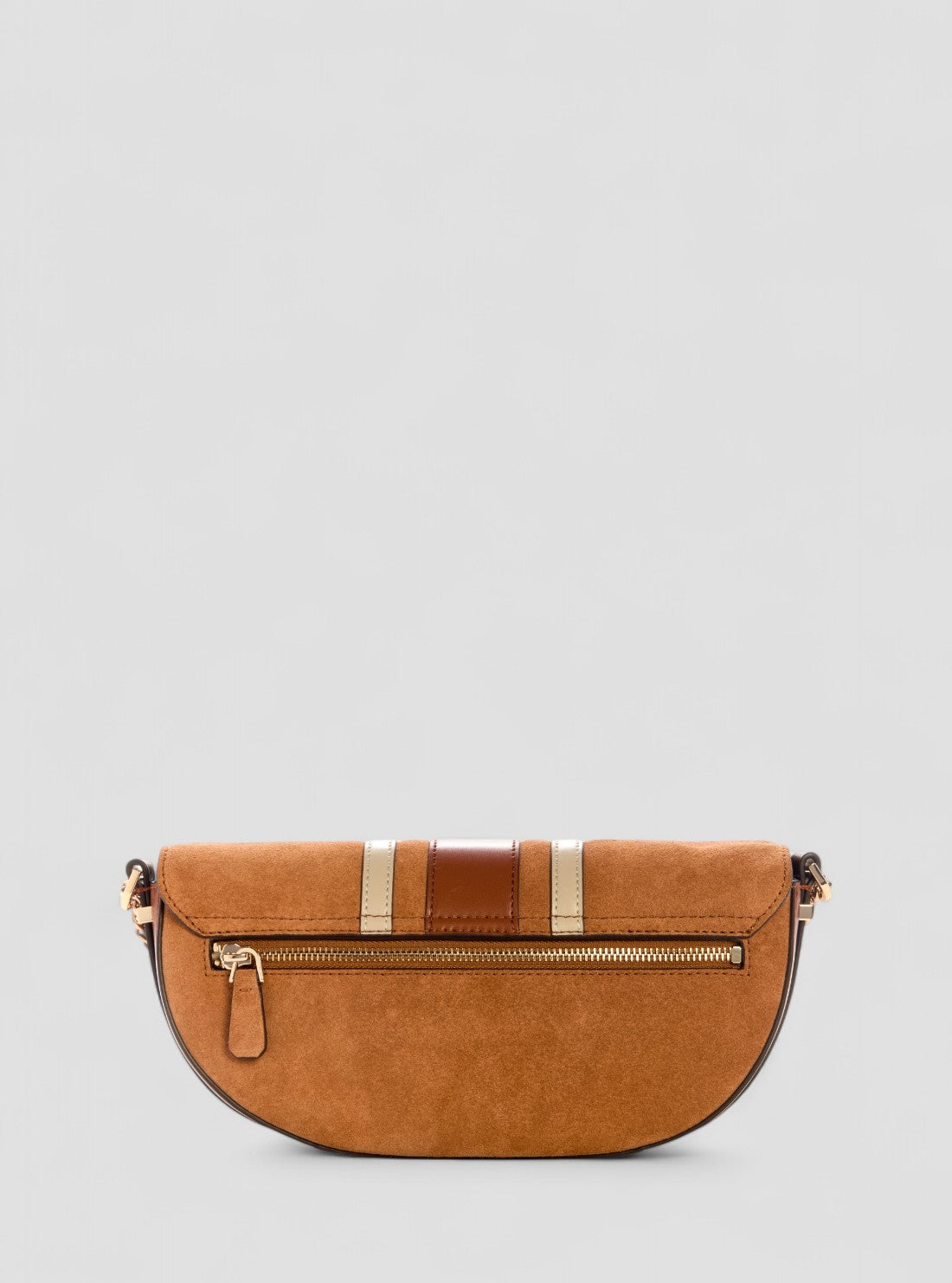 GUESS Womens Brown Erenia Convertible Crossbody Flap Bag SB783821 Back View