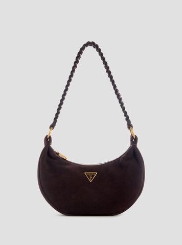 GUESS Womens Brown Amita Hobo Bag SB953972 Front View