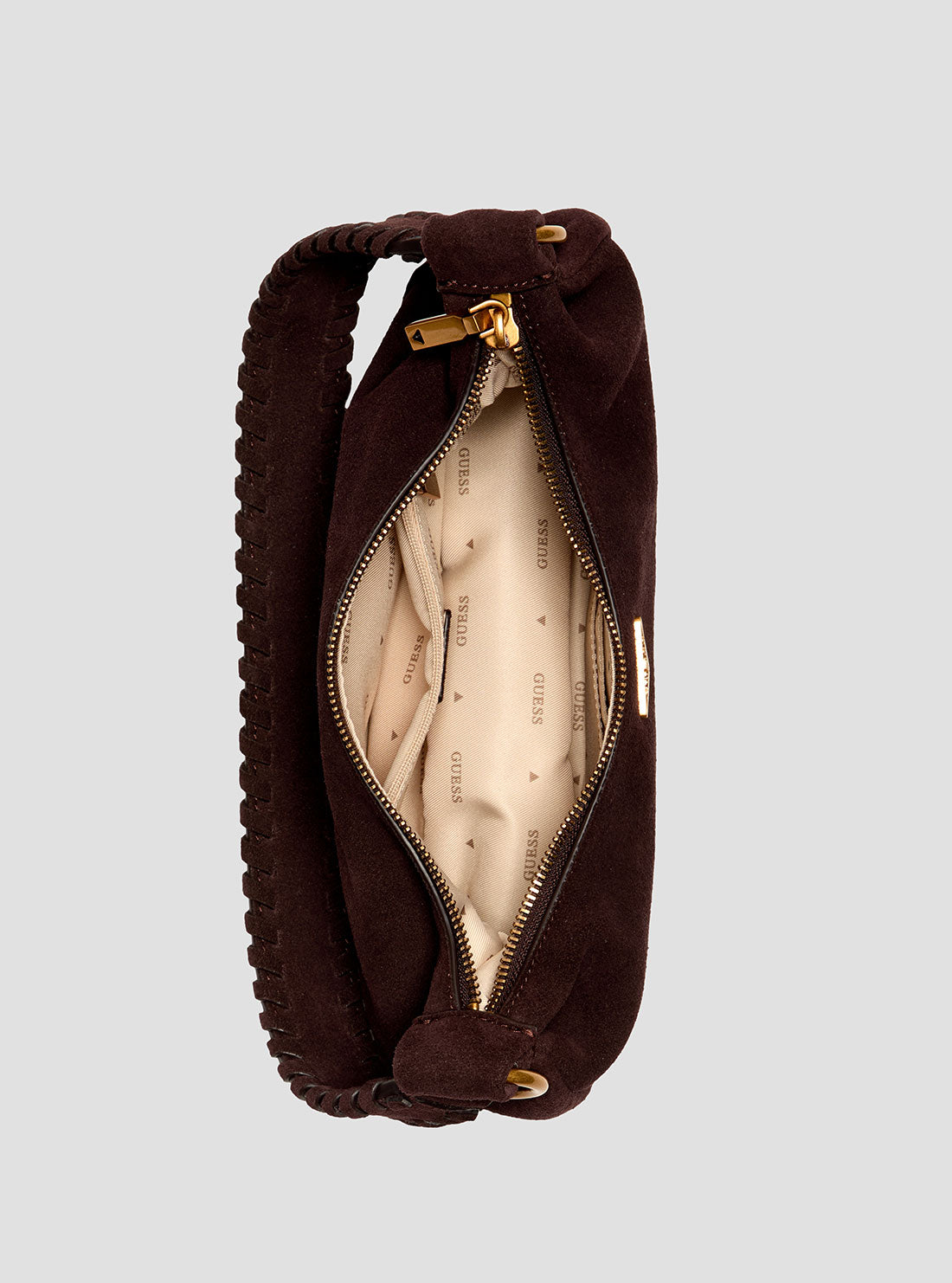 Espresso Amita Suede Hobo Bag | GUESS