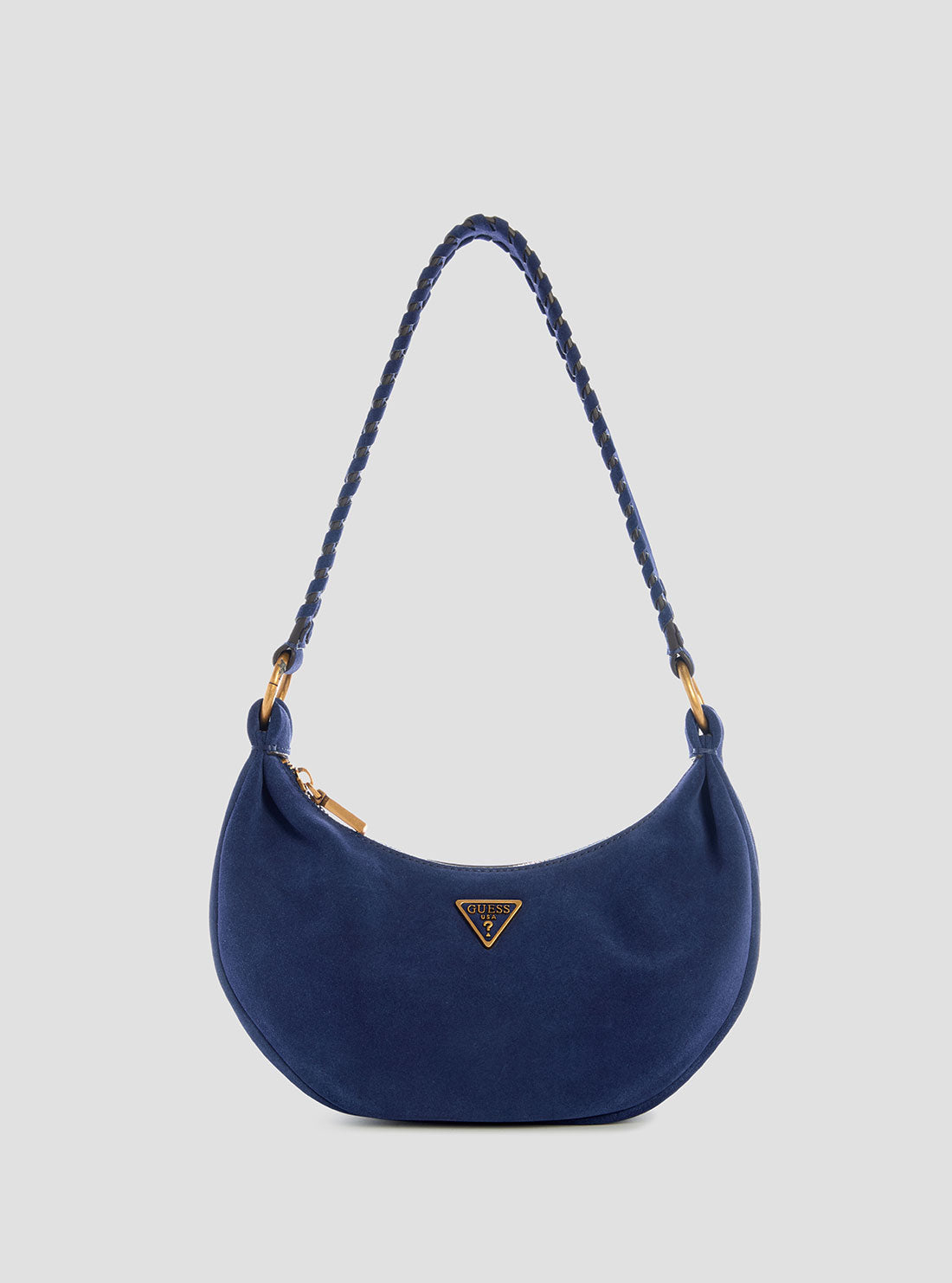 GUESS Womens Blue Amita Hobo Bag SB953972 Front View