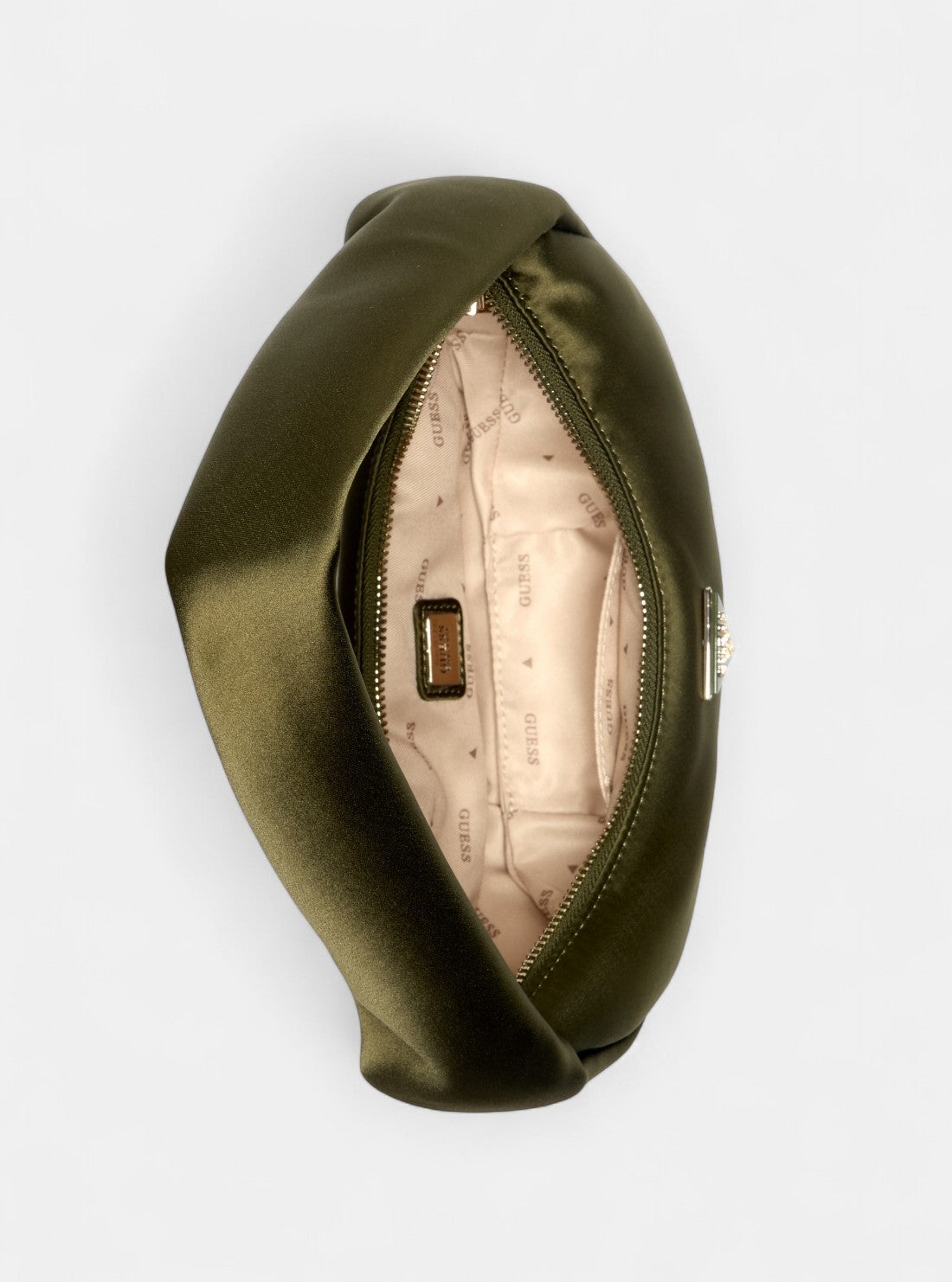 GUESS Womens Green Sunetra Mini Shoulder Bag SE753472 Inside View