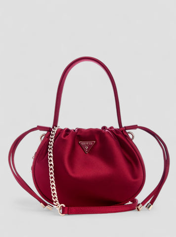 GUESS Womens Red Elsie Pouch Bag SE965075 Front View