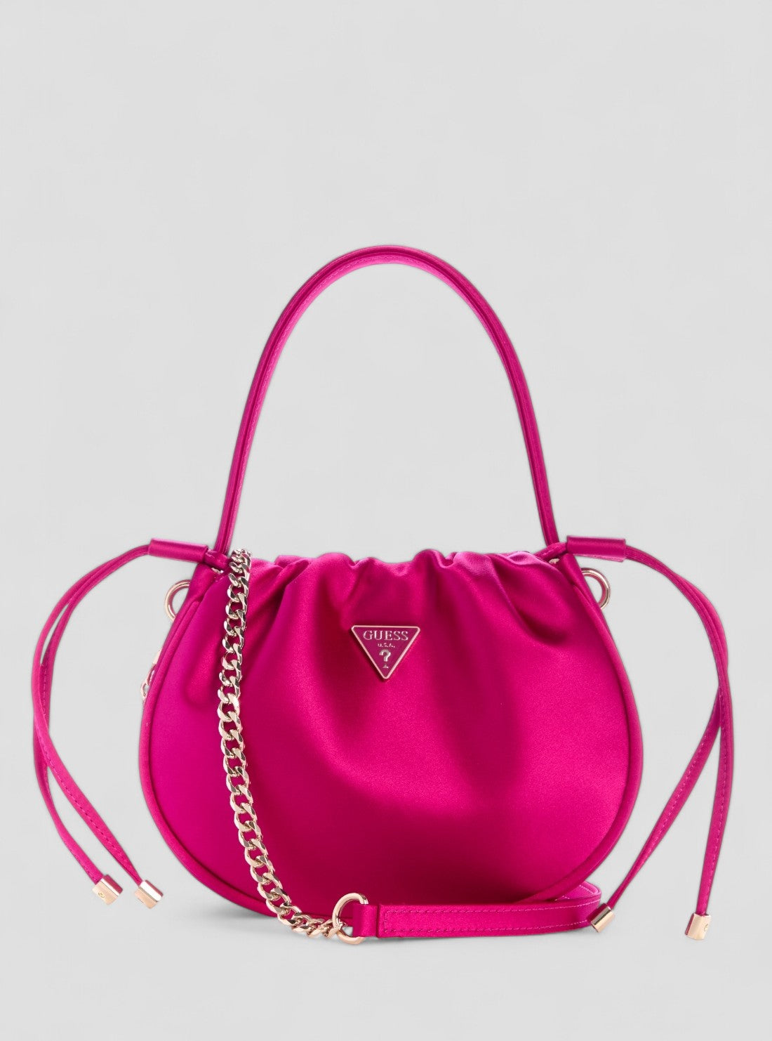 GUESS Womens Pink Elsie Pouch Bag SE965075 Front View