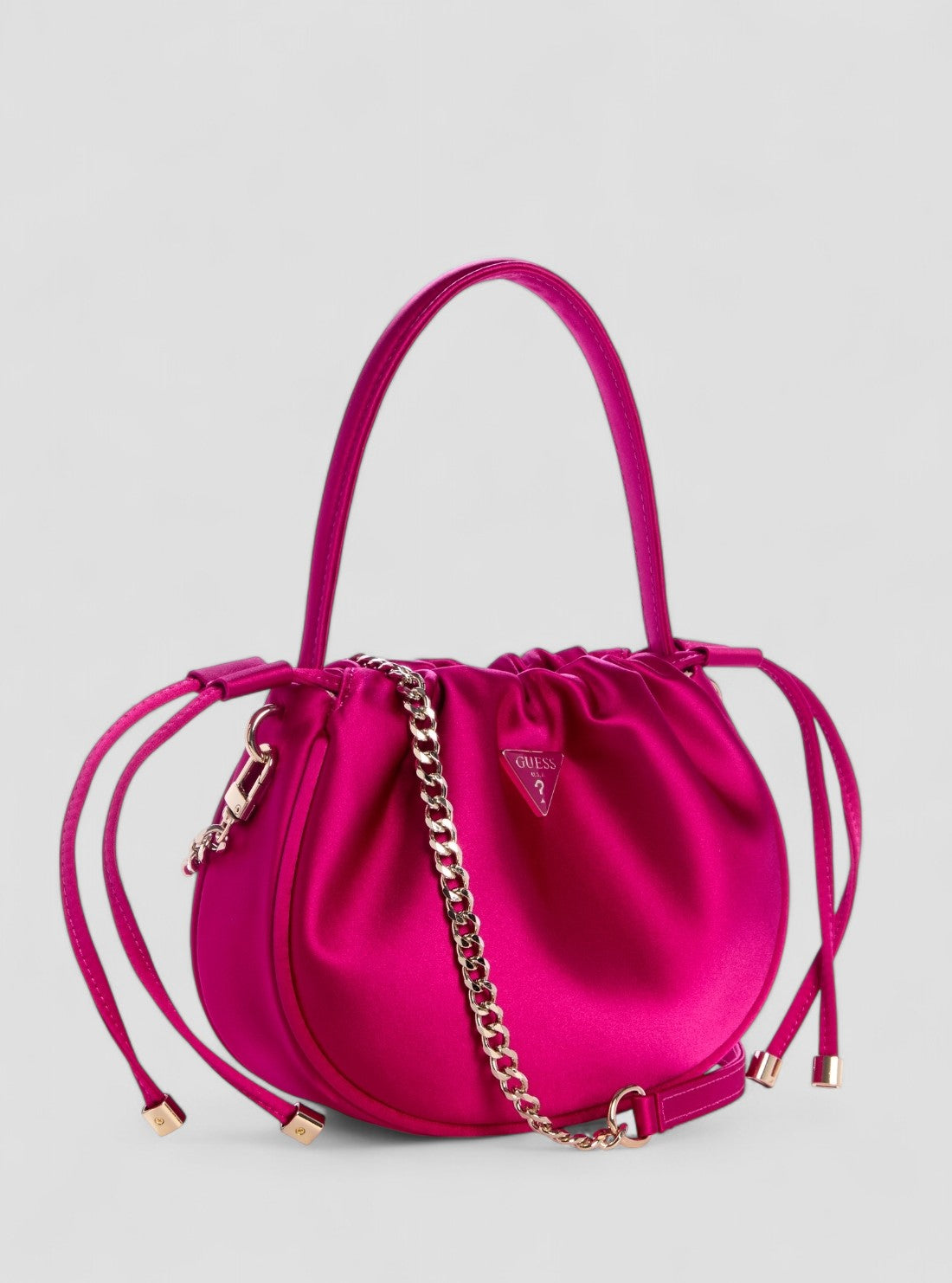 GUESS Womens Pink Elsie Pouch Bag SE965075 Front Side View