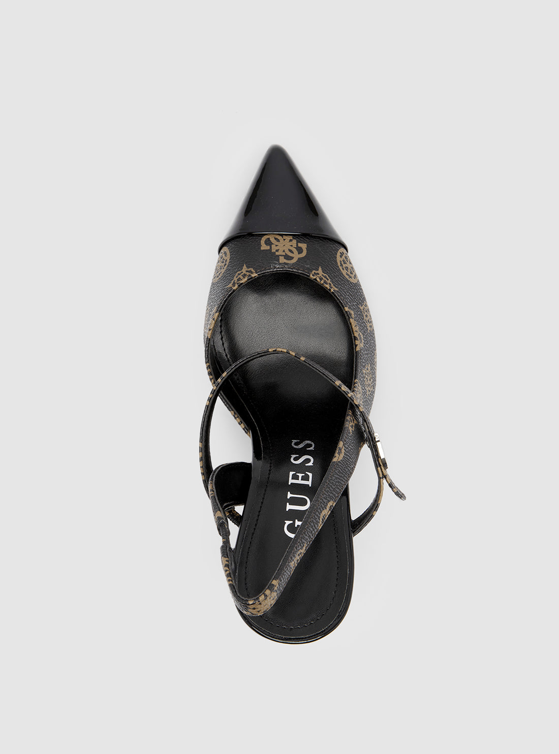 Black Brown Logo Serry Stilleto Heel