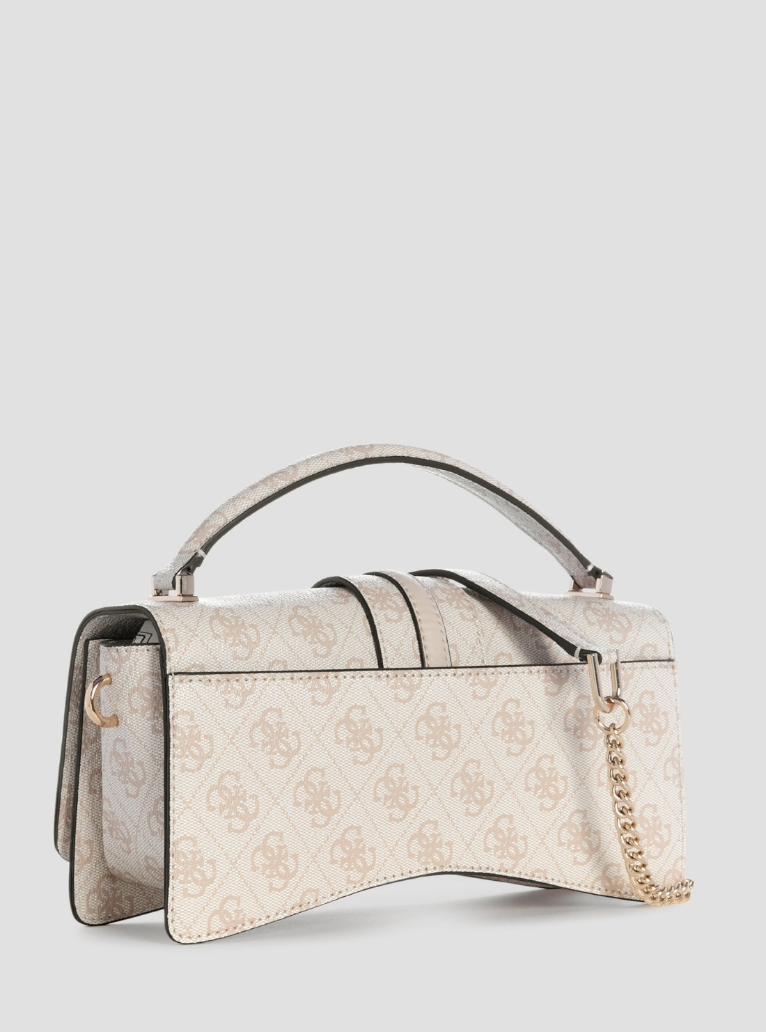 GUESS Womens Stone Logo Yvonne Mini Top Handle Flap Bag SG237878 Back View