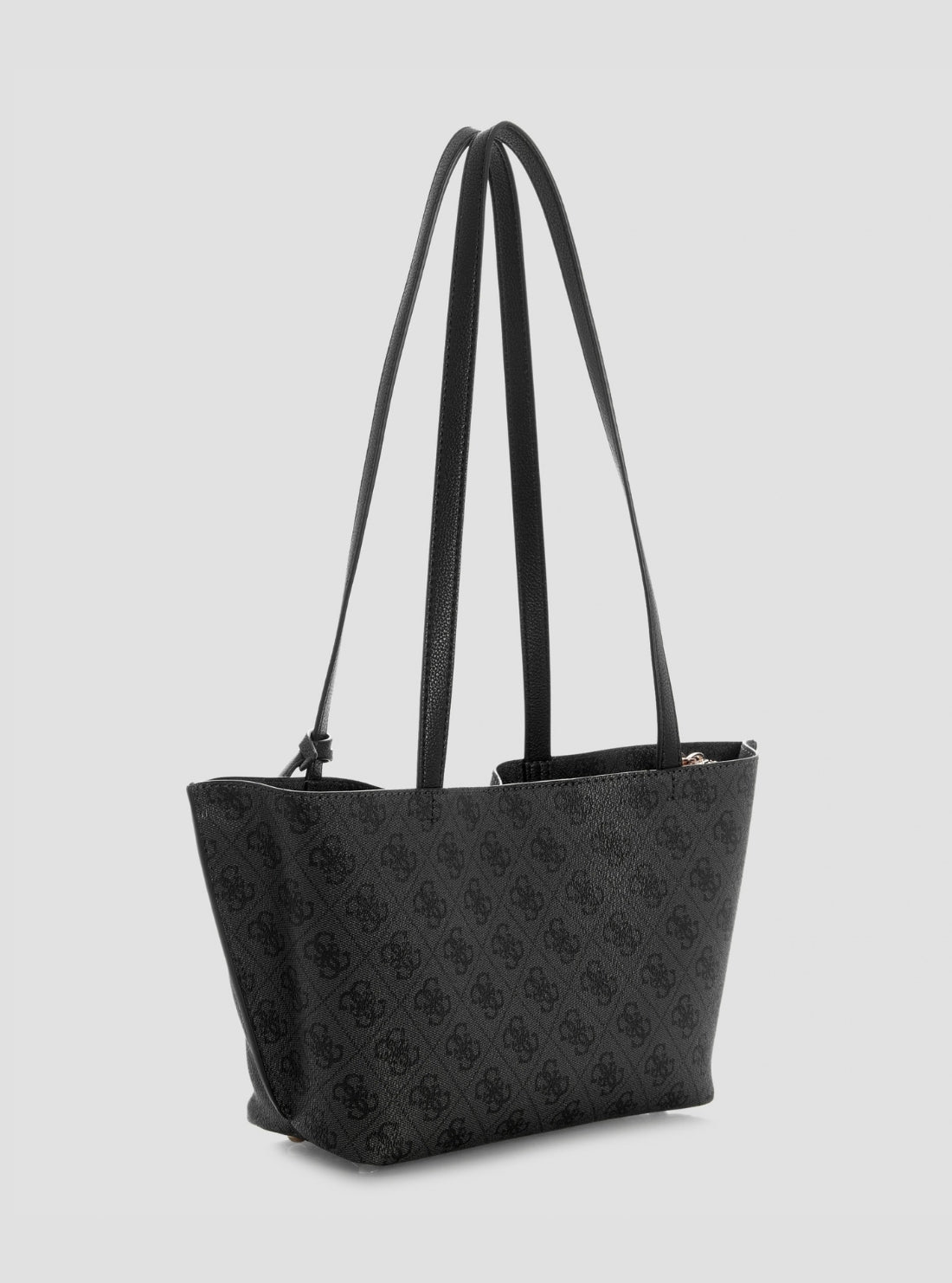 GUESS Womens Black Logo Angie Girlfriend Shoulder Satchel Bag SG262409 back View