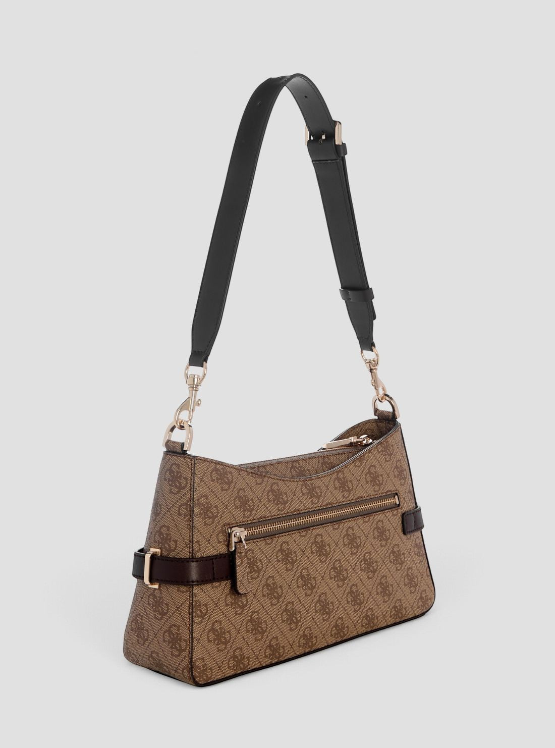 GUESS Womens Brown Logo Cynthia Logo Shoulder Bag SG263018