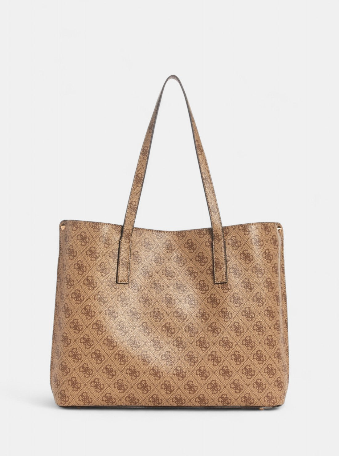 GUESS Womens Brown Logo Meridian Girlfriend Tote Bag SG697423 Back View