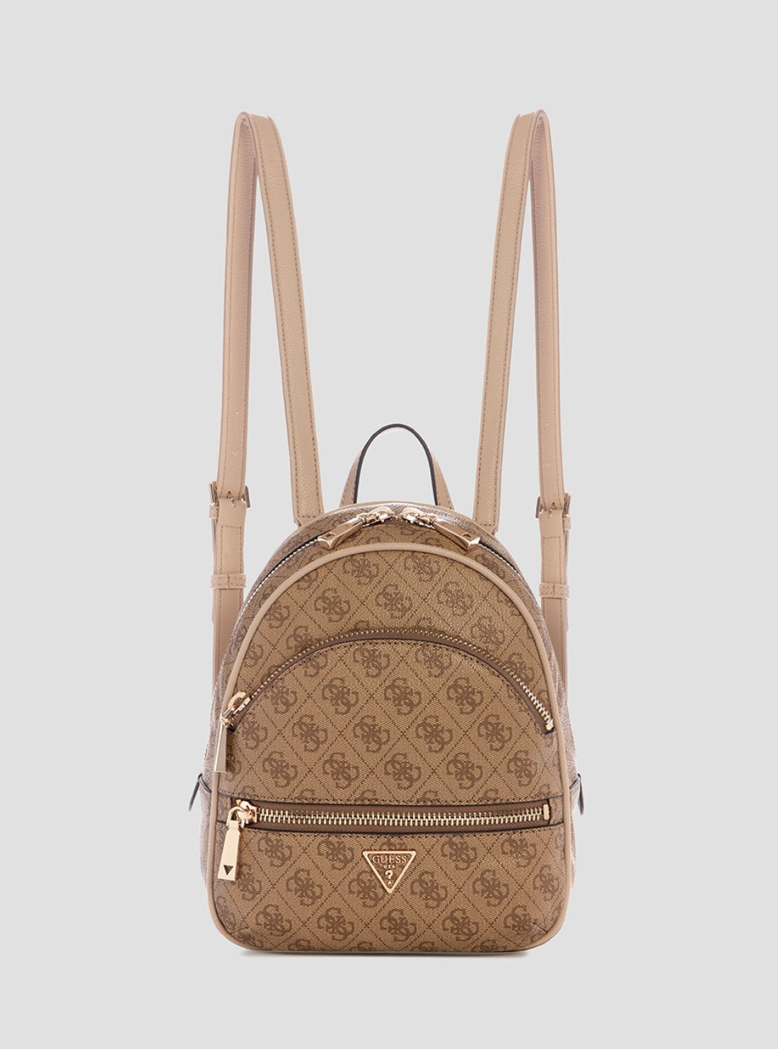 guess brown mini backpack Brown Logo Manhattan Backpack