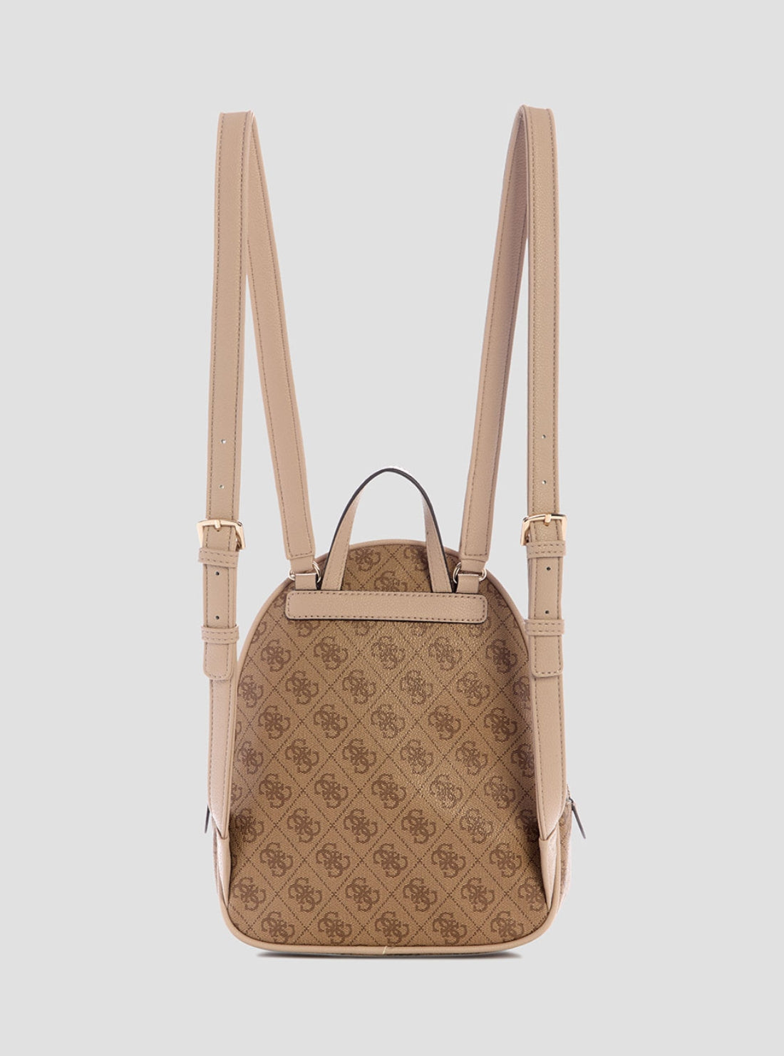 GUESS Womens Beige Logo Manhattan Backpack SG711832 Back View
