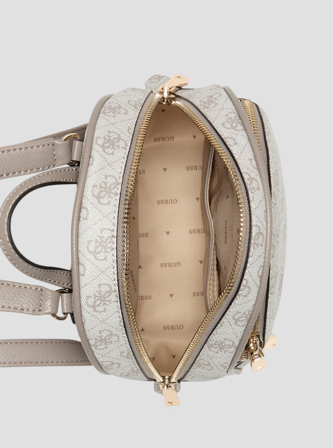 guess marble mini backpack Grey Logo Manhattan Backpack