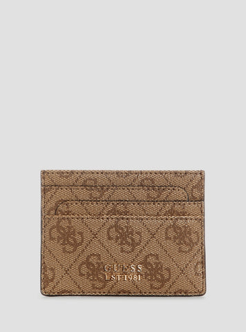 Brown Logo Laurel II Card Holder