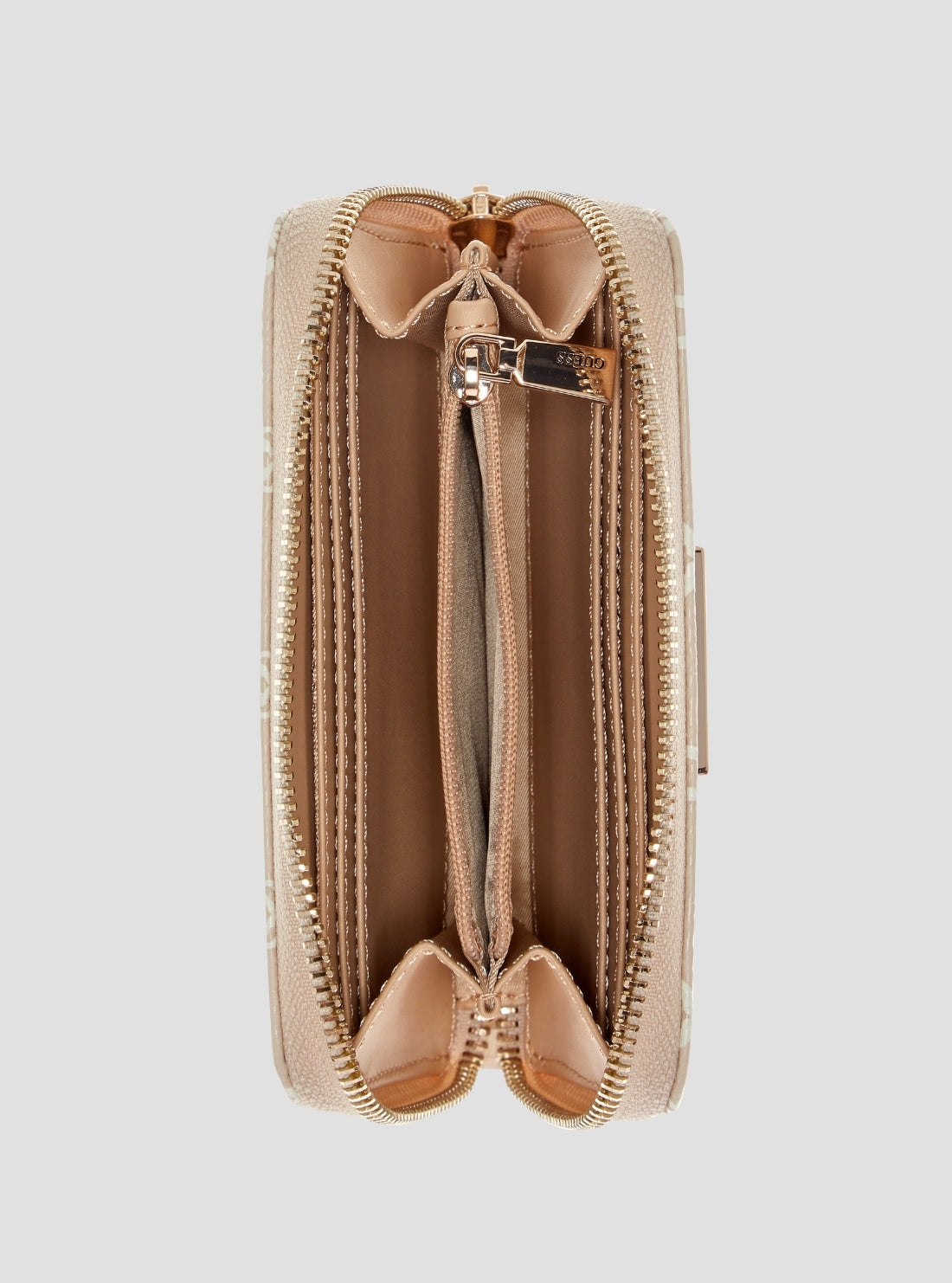 GUESS Womens Bone Logo Laurel II Medium Zip Around Wallet SG7459140 Inside View