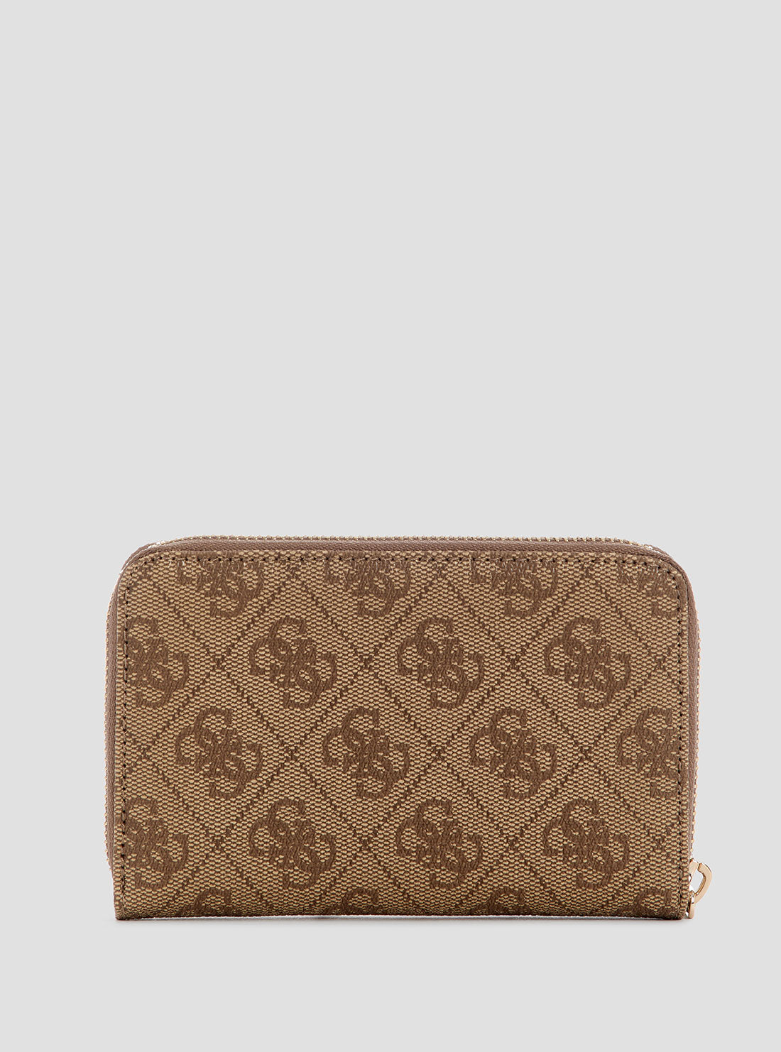 GUESS Womens Brown Logo Laurel Medium Zip Around Wallet SG7459140 Back View