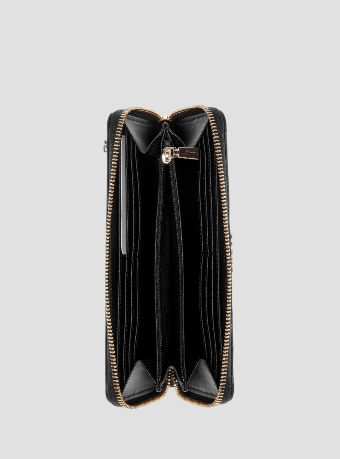 GUESS Womens Black Laurel Large Zip Around Wallet SG7459146 Inside View