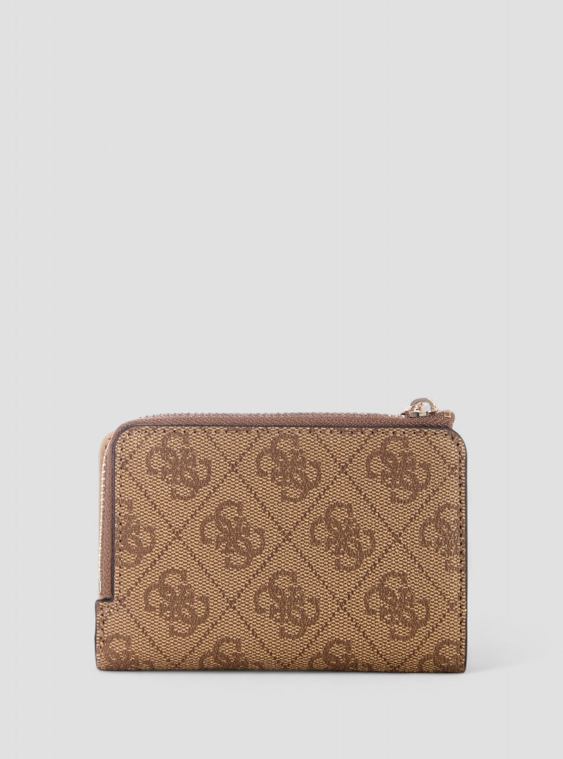 GUESS Womens Brown Logo Laurel Zip Around Card Case SG7459156 Back View