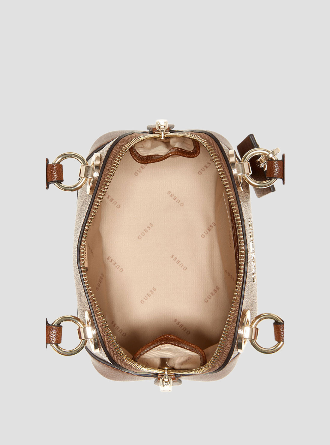 Brown Cathleen Small Dome Satchel