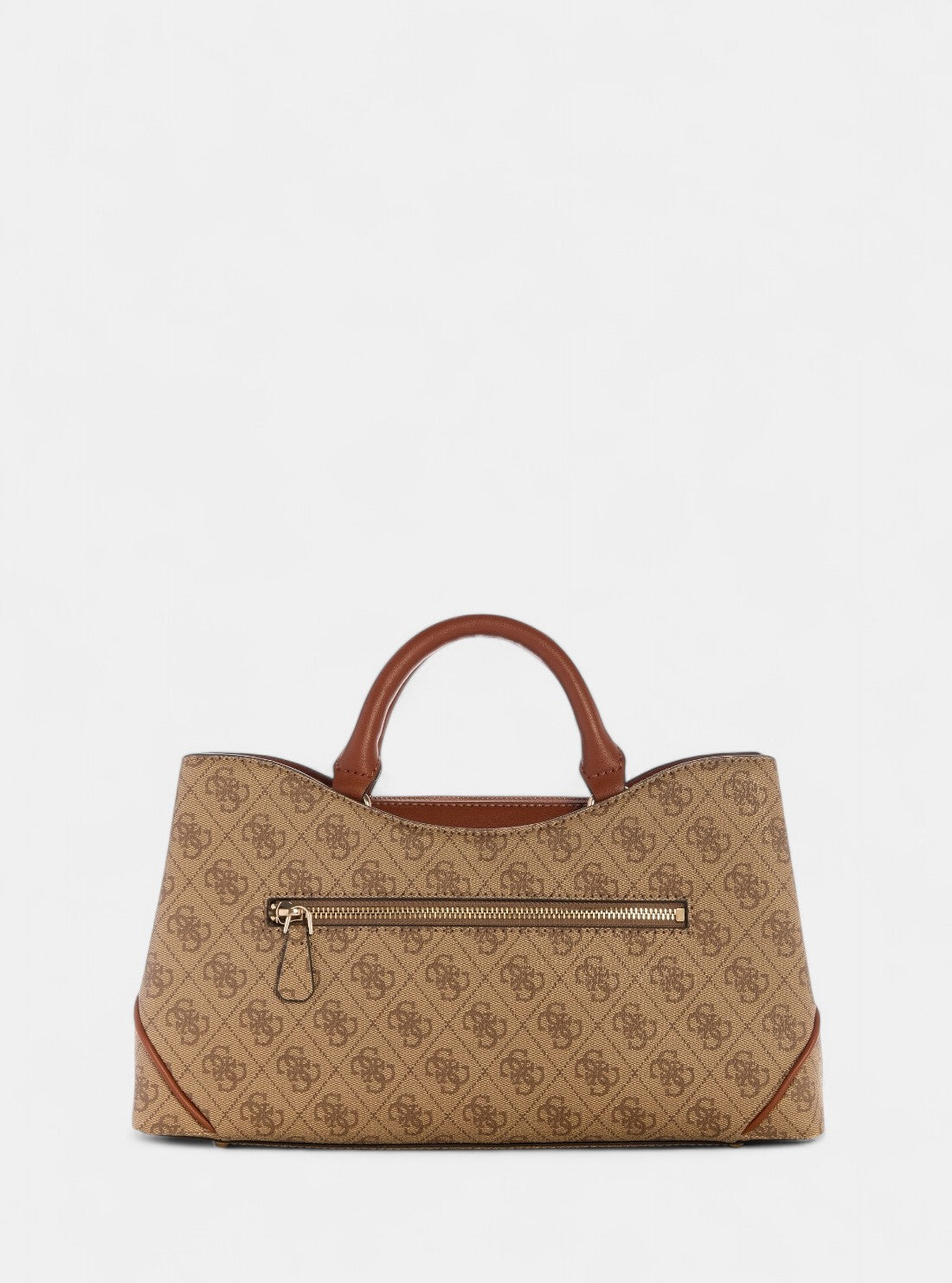 GUESS Womens Brown Logo Dea Girlfriend Satchel Bag SG799306 Back View