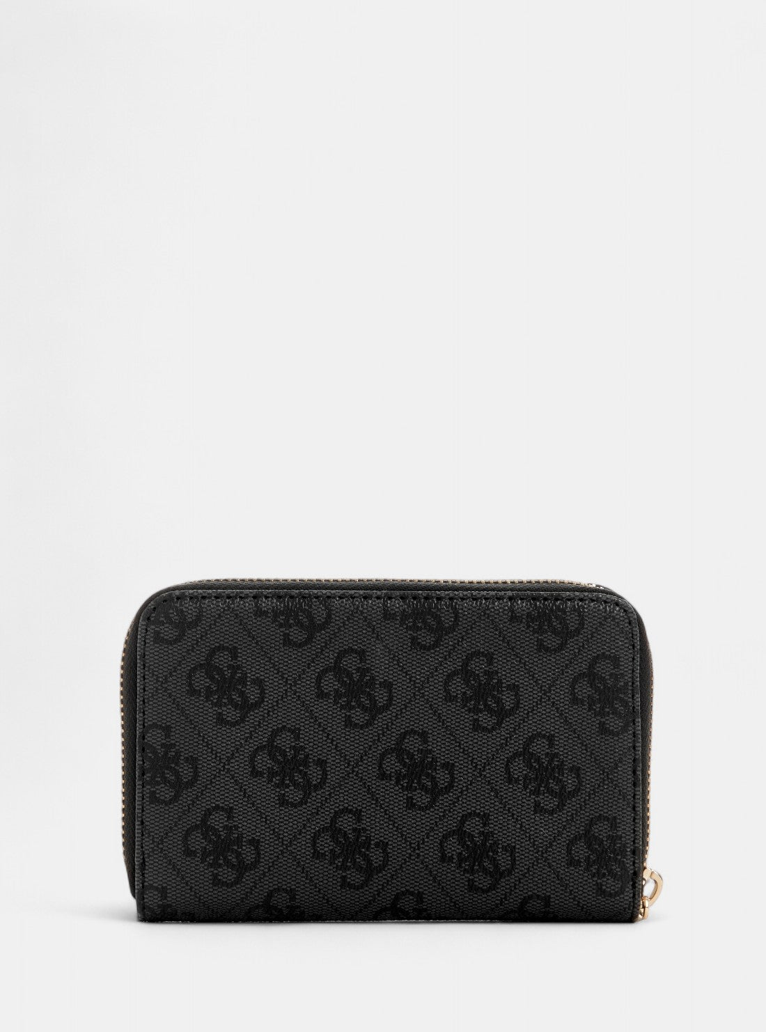 GUESS Womens Black Logo Dea Medium Zip Around Wallet SG7993140 Back View