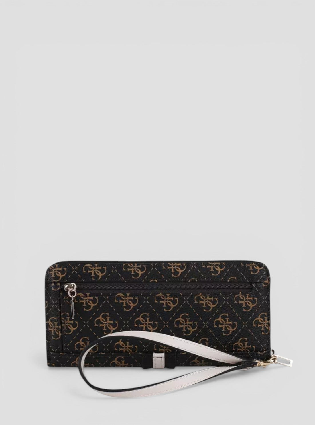 GUESS Womens Brown Multi Kasinta Large Zip Around Wallet SG8405146 Back View