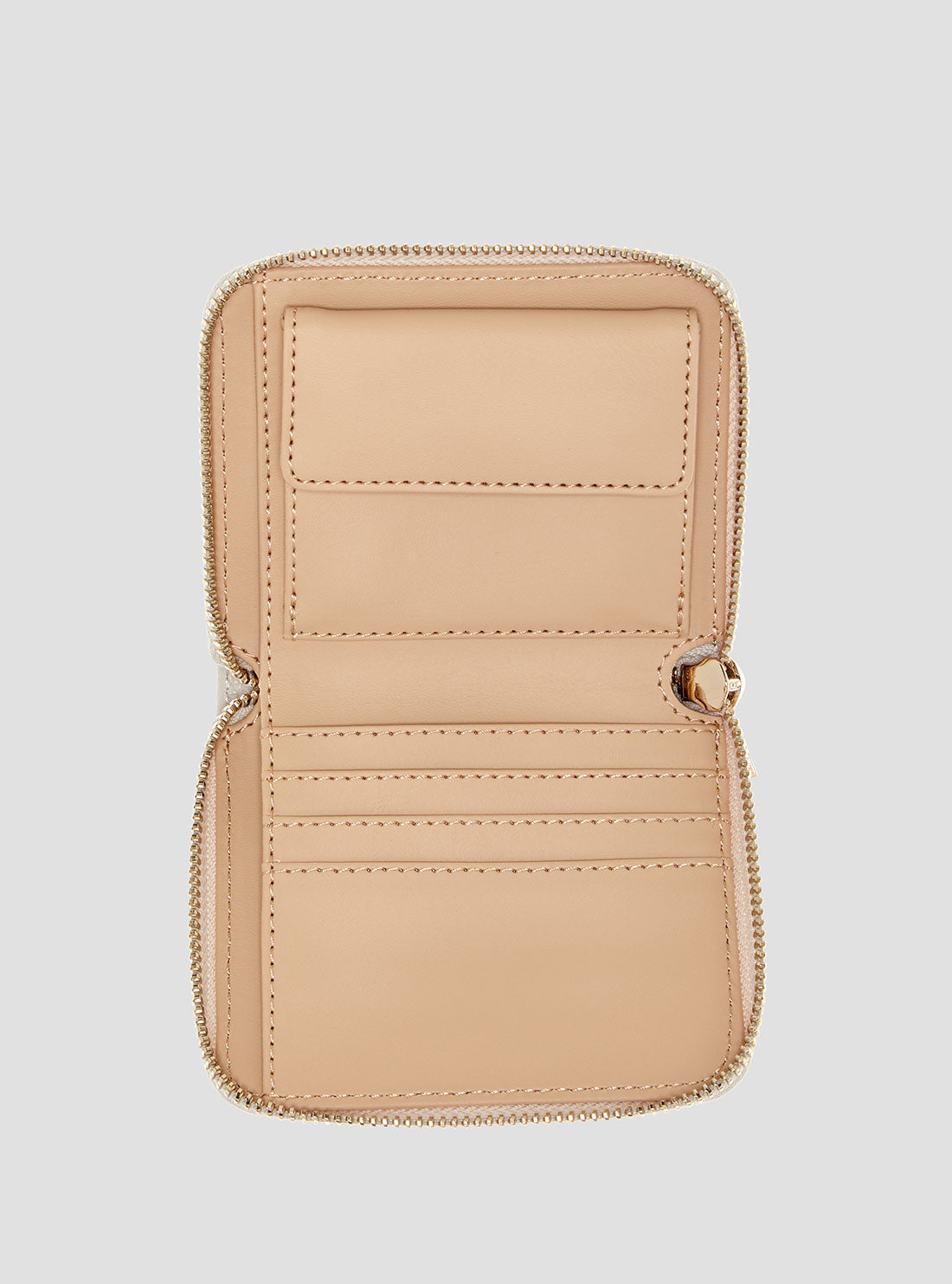 White Logo Laurel Small Wallet