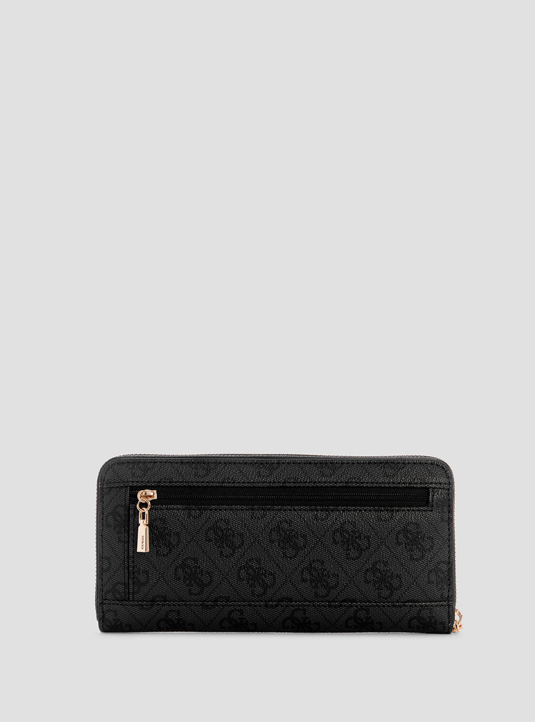 Black Logo Laurel Large Wallet