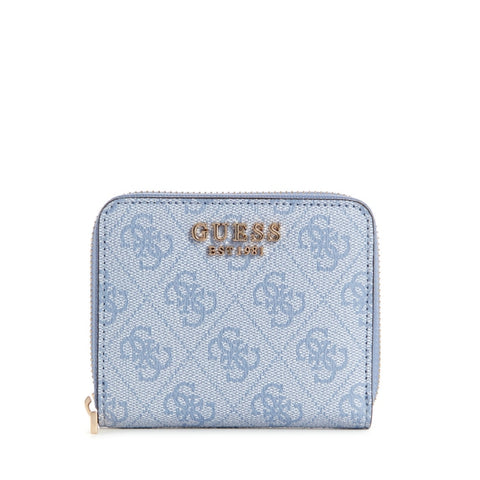 Blue Laurel Small Zip Around Wallet