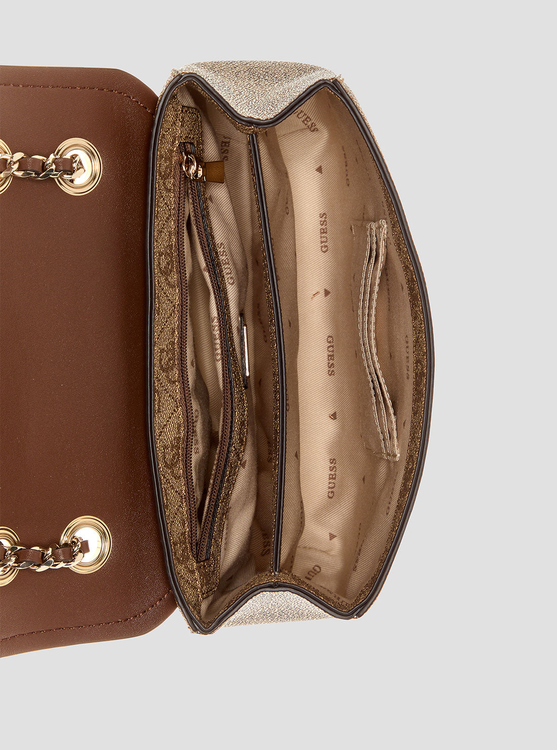 Brown Logo Izzy Crossbody Bag