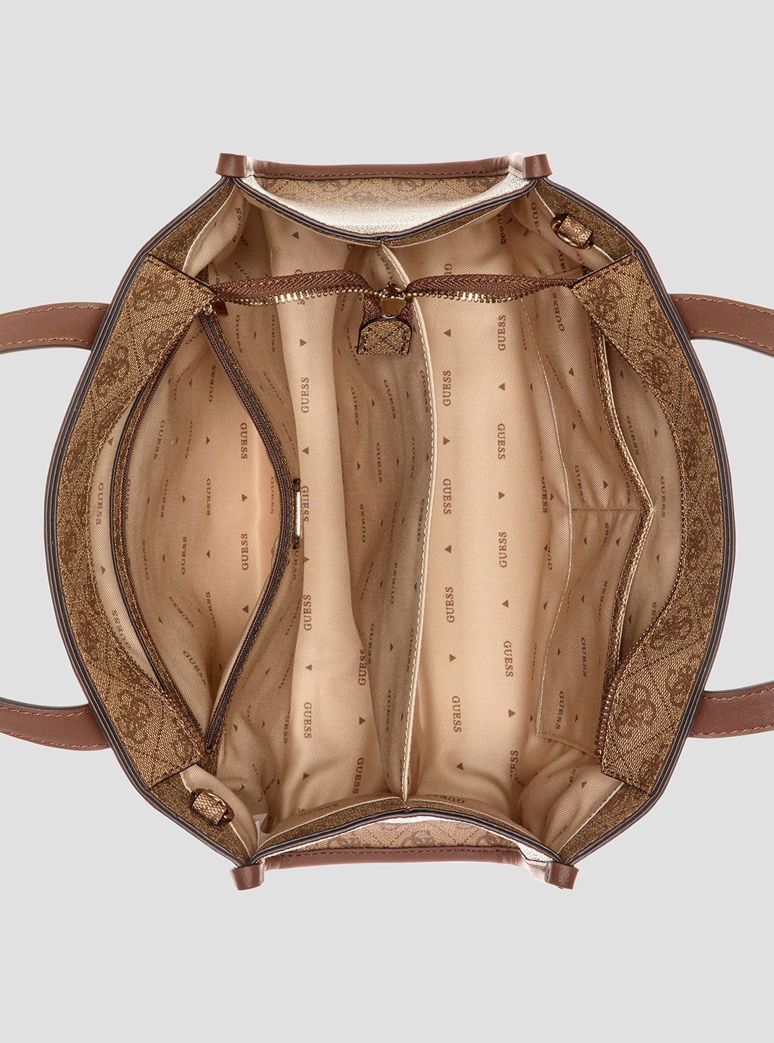 Brown Logo Izzy 2 Tote Bag