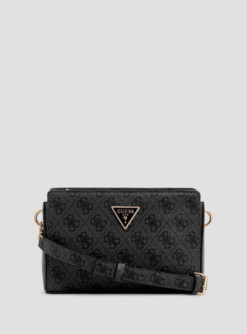 Black Meridian Crossbody Top Zip