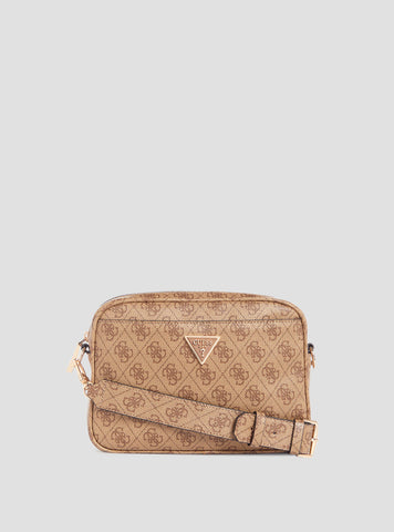 Beige Logo Meridian Camera Bag