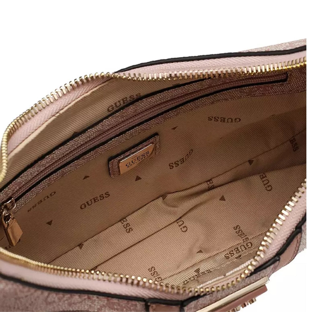 Pink Noreen Top Zip Shoulder Bag