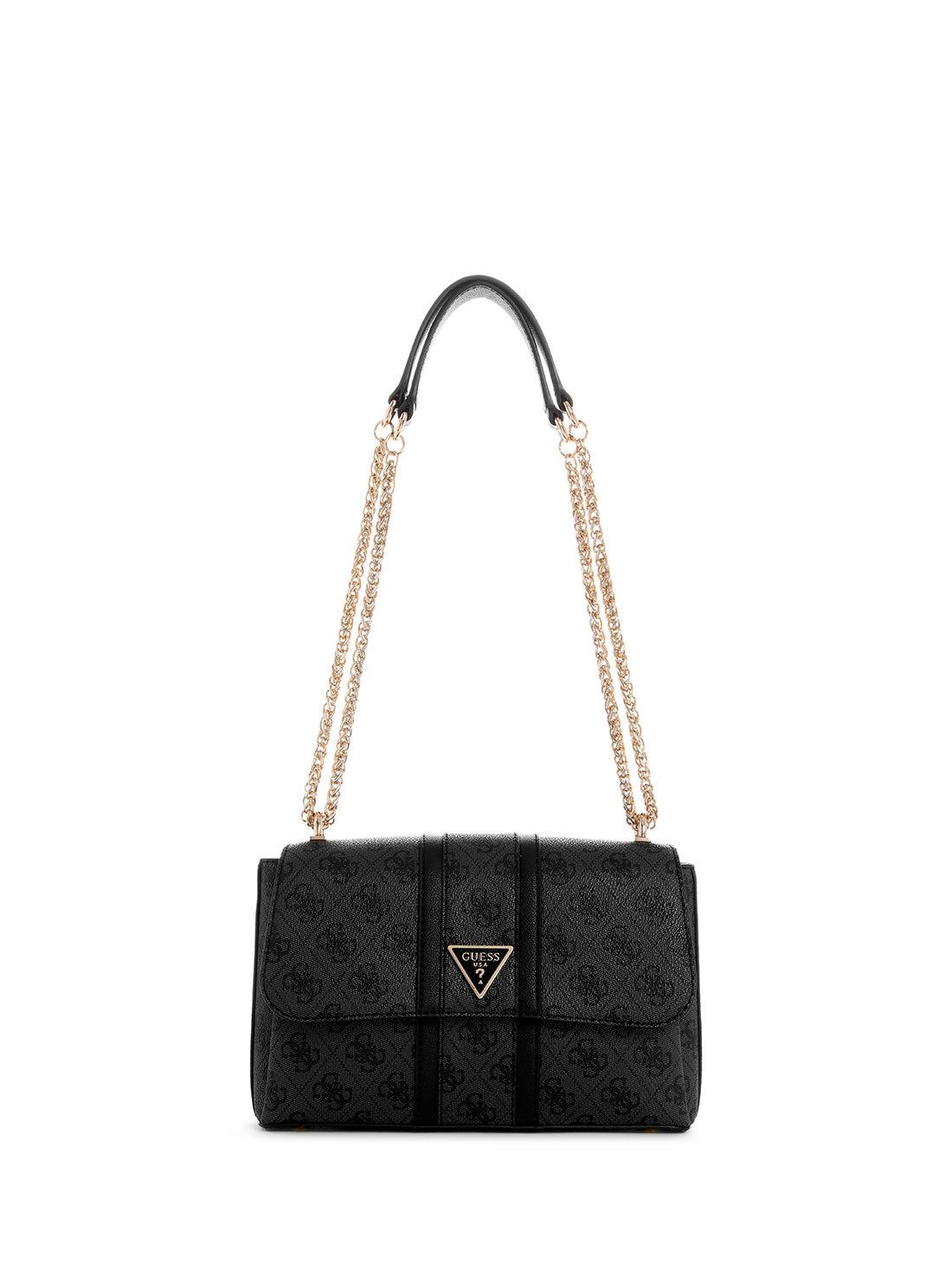 GUESS Black Logo Noreen Crossbody Bag front view