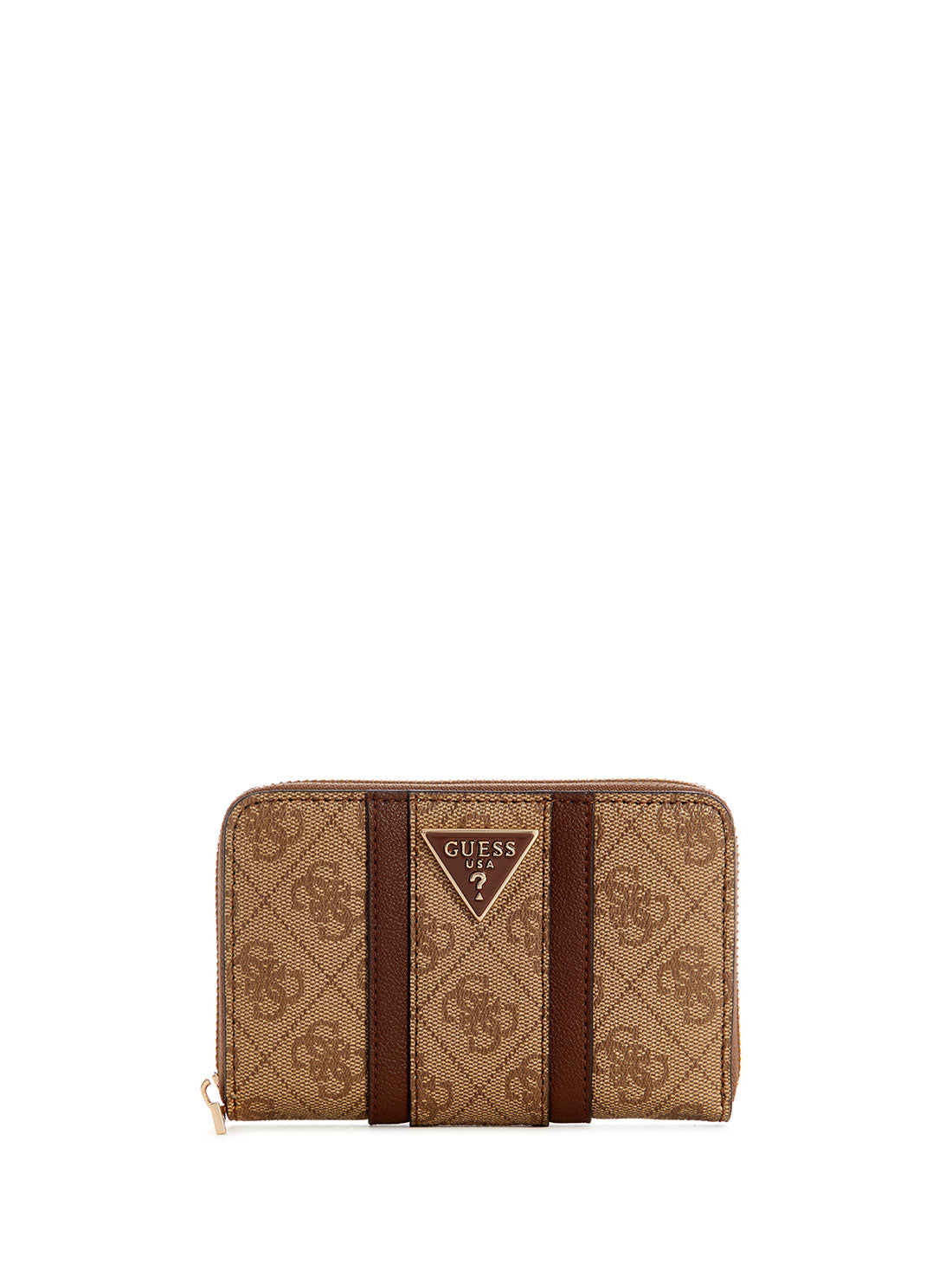 GUESS Brown Logo Noreen Medium Wallet  front view