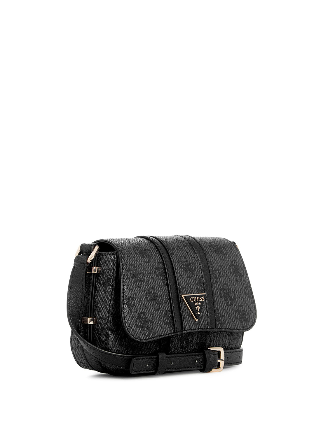 GUESS Black Logo Noreen Mini Crossbody Bag side view
