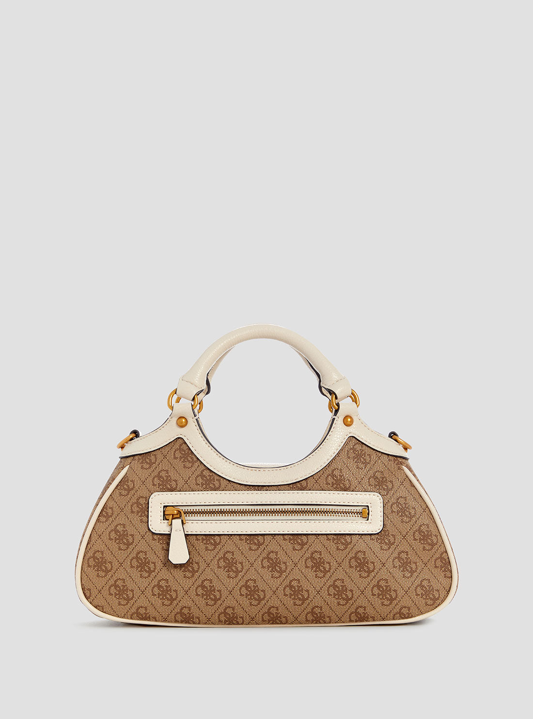Brown Logo Mintha Satchel Bag | GUESS