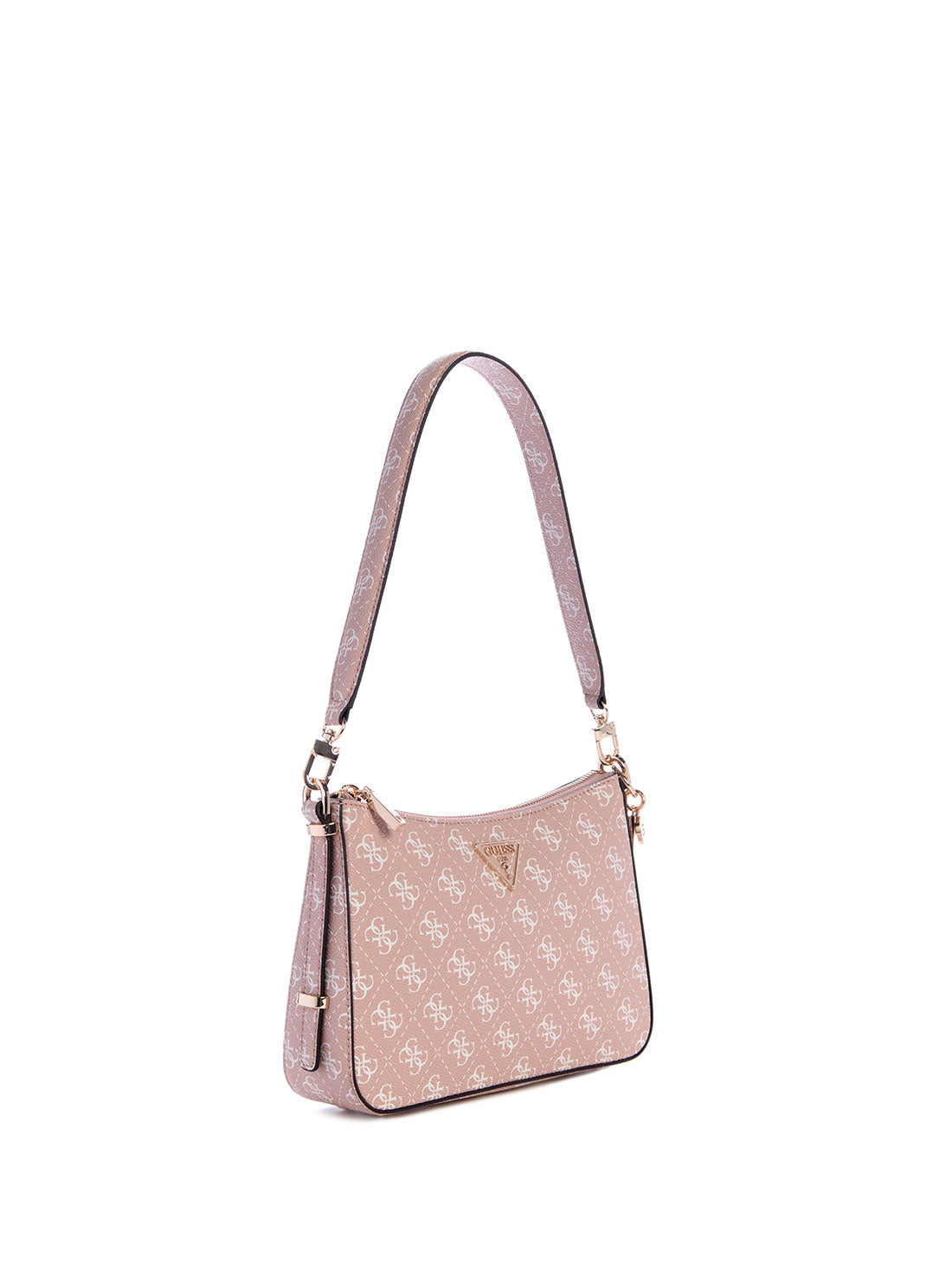 GUESS Pink Logo Daryna Shoulder Bag side view