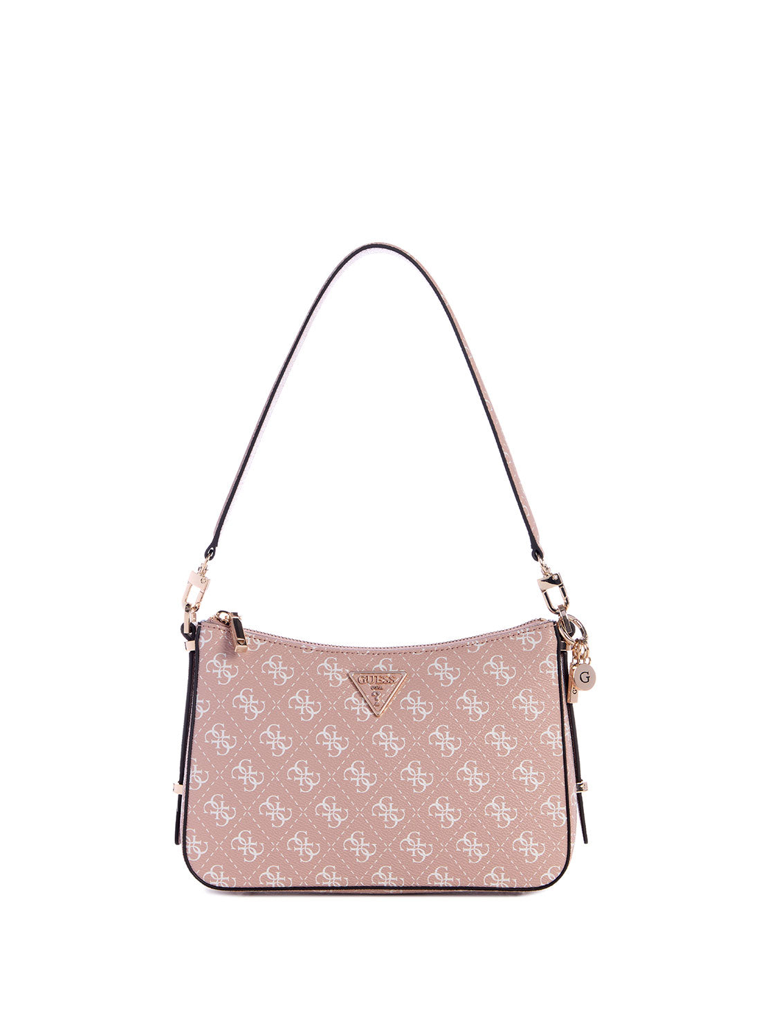 GUESS Pink Logo Daryna Shoulder Bag front view