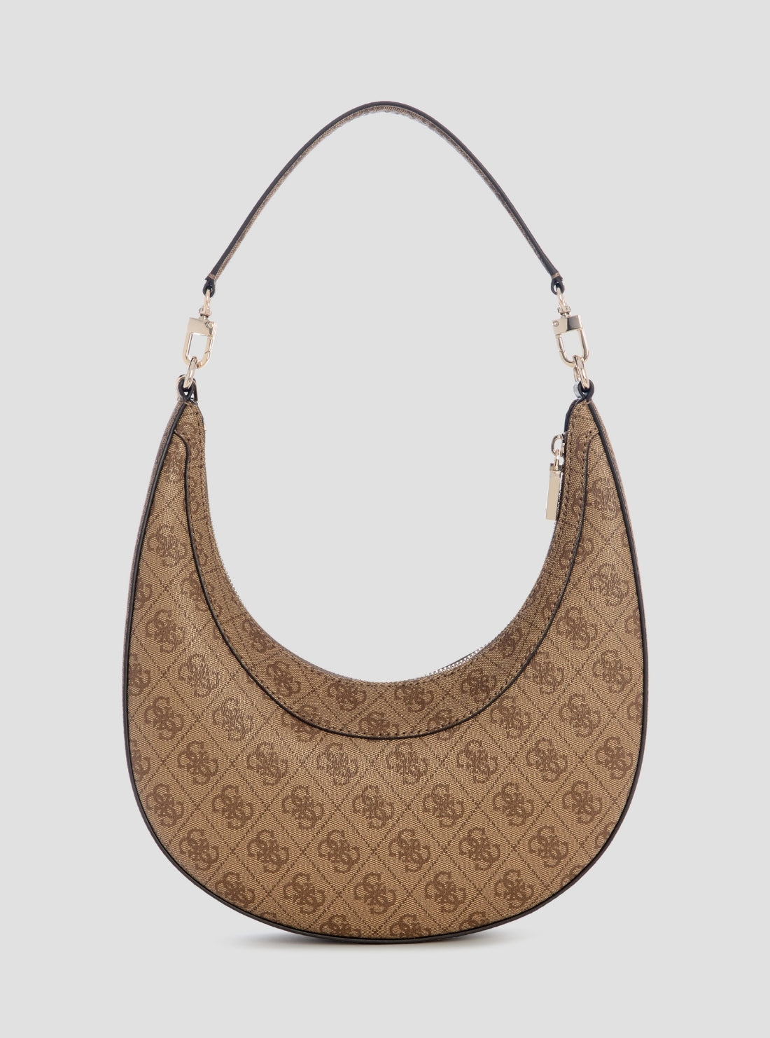 GUESS Womens Brown Logo Lindsey Hobo Bag SG974901 Back View