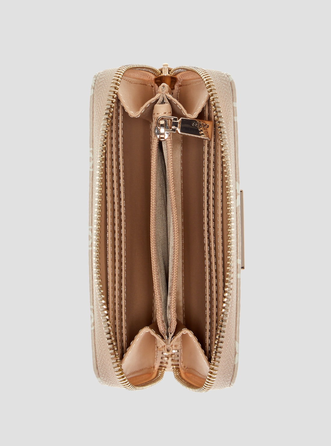 GUESS Womens Orchid Logo Lindsey Medium Zip Around Wallet SG9749140 Inside View