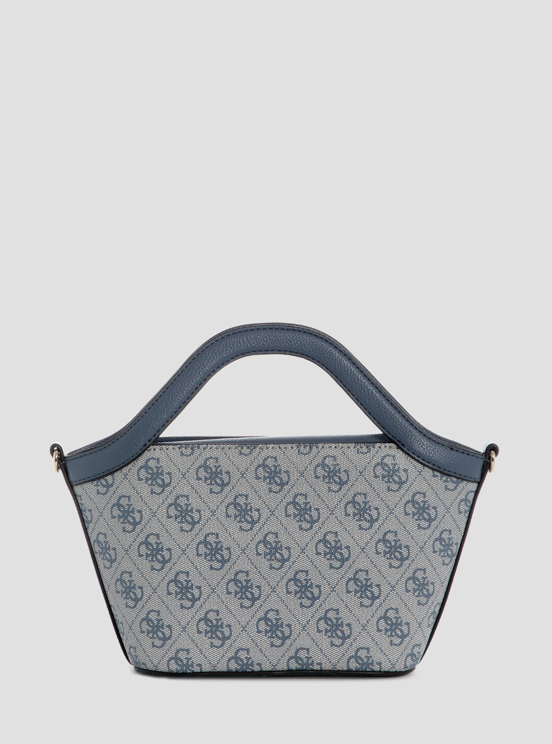 GUESS Womens Blue Logo Lindsey Mini Tote Bag SG974975 Back View