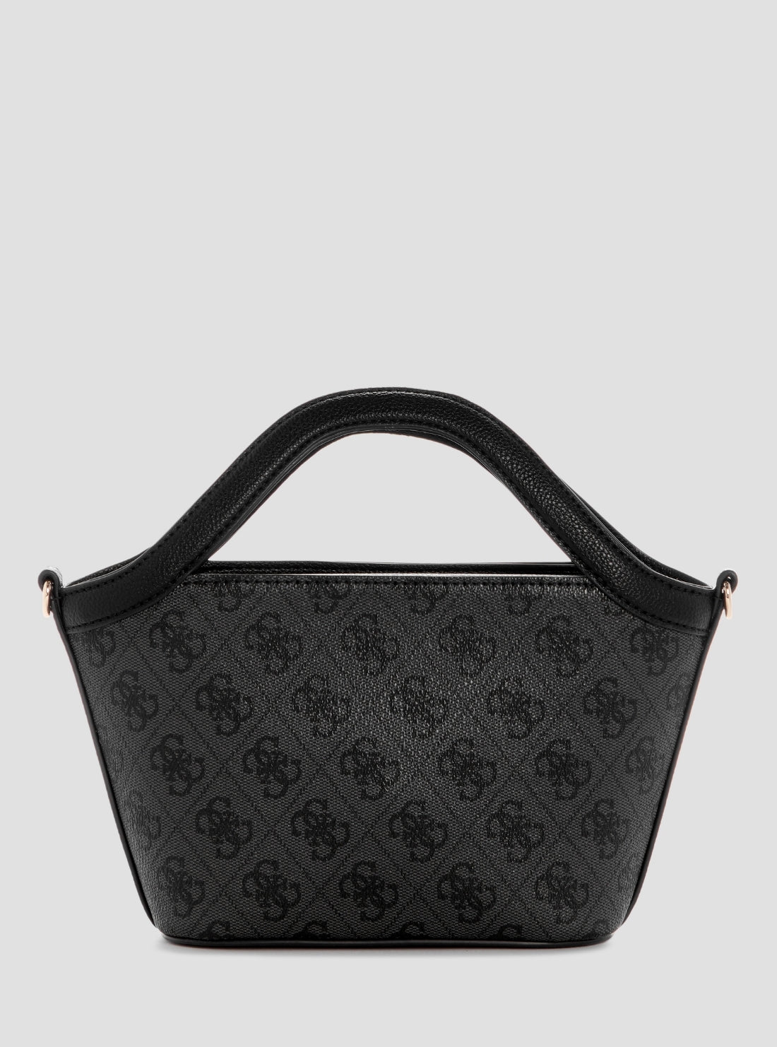 GUESS Womens Black Logo Lindsey Mini Tote Bag SG974975 Back View